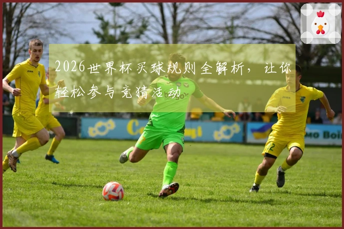 2026世界杯买球规则全解析，让你轻松参与竞猜活动